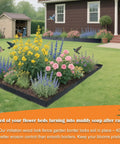 Wood Look Garden Edging Border 2.4 Inch Tall Lawn And Landscape Border for Flower Beds Tree Rings and Pathways around flower bed