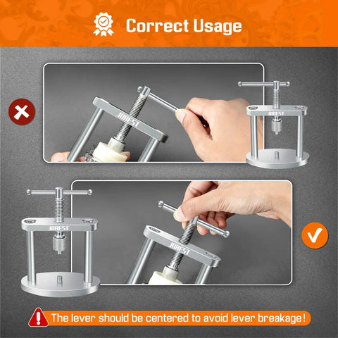 Correct usage of Watch Press Tool Set Back Case Closer for round dial watches.