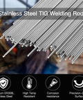 Pro Grade ER308L Stainless Steel TIG Welding Rods 1/16 X 16 In showcased with corrosion resistance features