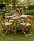 Set Of 4 Outdoor Chair Cushions With Ties Water Repellent Patio Seat Cushions 17 In By 16 In By 2 In Round Corner Paisley Multi on garden chairs