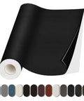 Ultra Large Self Adhesive Leather Repair Patch 17X79 Inch For Couches Furniture Car Seats Cabinets Walls And Handbags Black Vinyl Patch Tape