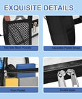 Clear Stadium Backpack 12x12x6 with front pocket, adjustable straps, side mesh pockets, and durable zipper for easy security check.