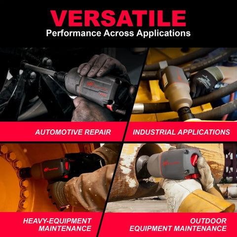 One Half Inch Drive Air Impact Wrench Featuring Twin Hammer Titanium Case And 1350 Foot Pounds Of Nut Crushing Torque A Featherweight Four Point Six Pound Workhorse Engineered For Shop Pros Who Want Boss Level Twist Without The Fatigue Green shown in automotive repair and industrial applications.