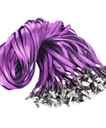 Purple Lanyards For IDs, 100 Pack, 18 Inch Polyester Lanyards With Swivel Hook And Clip, Soft Anti Wrinkle Safety Lanyards For Badges