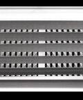 20 Inch By 6 Inch 2 Way Vertical Air Supply Grille Vent Cover Diffuser With Flat Stamped Face White Finish Heavy Duty Steel Build