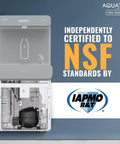 Wall Mounted Water Dispenser With Touch Free Sensor High Capacity 9.5 GPH Cooling Filter Monitor NSF Certified Ideal Hydration Station interior view