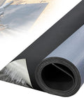 Heavy Duty 50mil EPDM Rubber Roof Membrane Peel And Seal Underlayment Roll For Flat Roofs Patios And Metal Structures With Textured Grip Coating stops leaks, showing peel and stick roll.