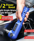 Tough As Nails Heavy Duty Pneumatic Air Impact Wrench With 1/2 Inch Drive And 90 Degree Right Angle Head for tight spaces.