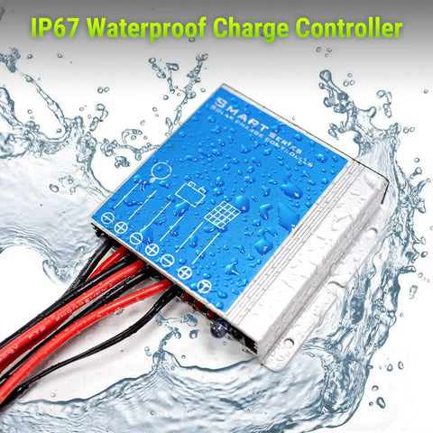 IP67 waterproof charge controller from 30 Watt 24V Waterproof Off Grid Solar Panel Kit With Battery Trickle Charger Maintainer