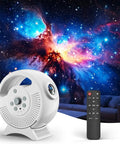 3D Galaxy Projector With 60 Scenes And Adjustable Focus, Bluetooth Speaker, Timer, Remote Control in living room setup