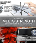 6 3/4 Inch Short Rubber Antenna Replacement For Toyota Tacoma 1995 2015 Truck Low Profile Copper Coil German Engineered For Maximum Reception And Easy Install showing flexibility and car wash resistance