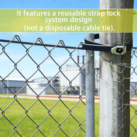 Heavy Duty Reusable Ratchet Cable Ties Set 12 And 20 Inch Adjustable Locking Ties With Strap Lock Design Stainless Steel Buckle Outdoor UV