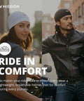 Woman and man wearing Cooling Helmet Liner That Cools Instantly When Wet With UPF 50 Sun Protection Wear Under Helmets Hard Hats And More Black Helps You Stay Chill All Day And Keep It Comfy For Sports Workouts And Outdoor Activities
