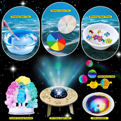 310 Experiments Science Kit For Kids Chemistry Set STEM Toys With Fully Illustrated Color Manual Hands On At Home Science Lab For Curious Minds Awesome Gift Idea For Boys And Girls, experiment visuals