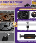 Must Have 324 Piece Black Nylon Spacer Kit For M3 To M6 Screws And Bolts 3 To 25 Millimeter Heights 18 Size Assortment For Electronics Robotics DIY Mounting Durable Versatile Spacers shown with M6 fit and black nylon spacers