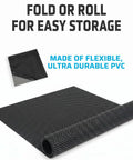 Non Slip Roof Mat For All Vehicles Soft Protector Liner With All Weather Grip displayed rolled up for easy storage