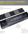 Rock Solid Large Power Supply Enclosure For Led Landscape Lighting Damp Rated Transformer Box showcasing rugged aluminum construction.