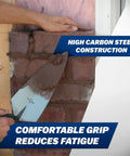 Philadelphia Style Brick Trowel With DuraSoft Handle For Brickwork Blockwork And Stonework, 11 X 5 And A Half Inch, used on brick wall