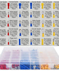 Ultimate 720 Count Tubular Wire Connector Kit Featuring Color Coded Electrical Terminals, Insulated Cable Ferrules In Yellow Red Blue, Heavy Duty Crimping Tool, Perfect For Pro Auto Home Wiring Projects. Assorted ring, spade, bullet connectors in case