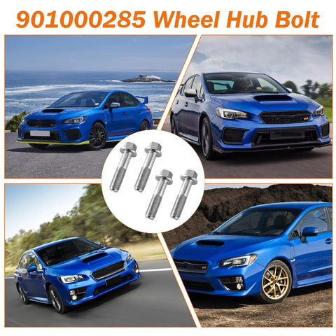 4 Pack Wheel Bearing Hub Bolts 901000285 For Subaru Forester Outback Legacy Tribeca 2005 Through 2016 Alloy