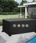 Heavy Duty 600D Waterproof Patio Furniture Cover For Rectangular Couch And Sectional Sets 165 By 28 By 28 Inches in garden