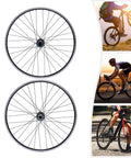 27 5 Inch Mountain Bike Wheel Set With Aluminum Alloy Rim And Disc Brake Colorful Hub Quick Release Bike Wheels