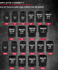 Half Inch Drive Socket Set 25-Piece SAE And Metric Impact Sockets Displayed in Various Sizes for Repair Mechanic Garage Use