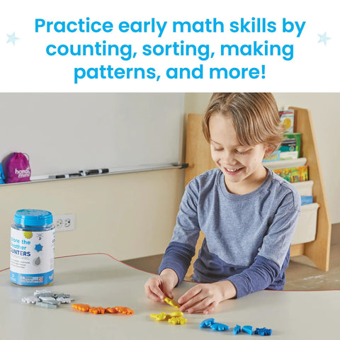Child using Weather Counters For Kids Set A Fun Hands On Counting Manipulatives For Math And Sorting Meteorology Learning Toys