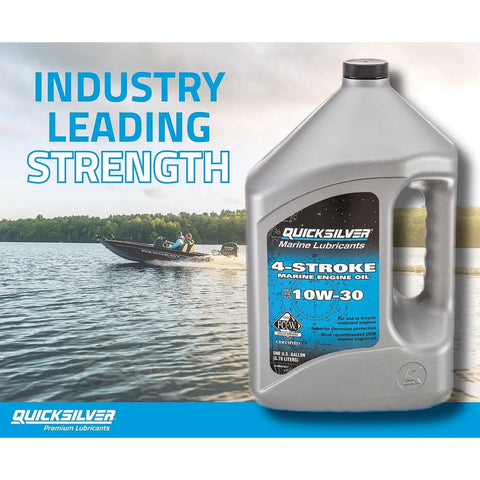 Beefy 10W-30 4-Stroke Marine Engine Oil One Gallon For Outboards, Inboards And Sterndrives, Shields Against Corrosion And Wear, Holds Viscosity And Shear Strength, Ready To Roll For All Your 4-Stroke Boat Motors
