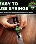 Applying Two Part Grey Epoxy Glue For Metal Wood And Plastic No Mess Mixing Fast Five Minute Set Epoxy Adhesive In A 0.85 Oz Syringe