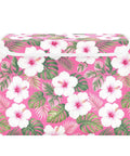 Super Slick Collapsible Storage Bin With Secure Velcro Lid And Tough As Nails Frame Handles For Hassle Free Bedroom Organization And Sweet Closet Solutions Smoothly Saves Space with floral design.