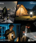 Collapsible Solar Camping Lantern With USB Rechargeable LED Flashlight - Grab-and-Go Emergency Light Kit in various scenarios.