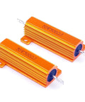 Ready To Rock Pro Grade 50 Watt 500 Ohm Wirewound Resistor With Tough As Nails Aluminum Shell Housing Pack of Two Pieces