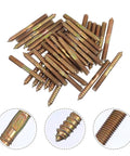 Heavy Duty Double Head Self Tapping Screws For Wood And Furniture Woodworking Hanger Bolts Set Pro Grade Carbon Steel Galvanized