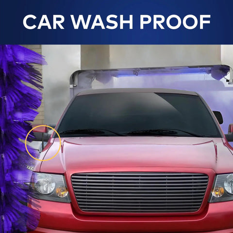Ford F-150 1997-2004 6.34 Inch Short Antenna Mast Built Tough For All Weather Use Car Wash Proof visible in a wash