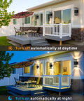 Dusk To Dawn Outdoor Wall Lights 2 Pack Up And Down Exterior Porch Lights For House 3000K Warm White Waterproof Outdoor Lighting