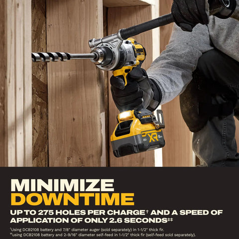 20V Max Brushless Half Inch Cordless Hammer Drill Kit Delivering Hella Torque And Ridiculous Power For Heavy Duty Projects with drill bit in wood