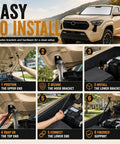 Step-by-step installation guide for Heavy Duty Gas Hood Struts For Slick One Hand Lift for Toyota Tacoma 2024-2026 and 4Runner