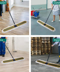 Built Tough Commercial Dust Mop With Extended Rustproof Steel Shaft And Wide Sweep Design For hassle free floor cleaning in restaurant and warehouse.
