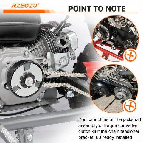 Universal Mini Bike Chain Tensioner With Roller Bracket For Predator 212cc 224cc 196cc 79cc GX160 GX200 Engines installed on minibike