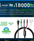 4 In 1 Travel Charging Cable Set For Apple Watch And iPhone USB C Lightning Micro USB Portable Car And Cruise Essentials