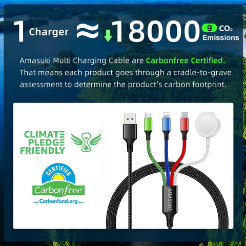 4 In 1 Travel Charging Cable Set For Apple Watch And iPhone USB C Lightning Micro USB Portable Car And Cruise Essentials