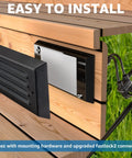 Low Voltage LED Step Lights 5W 3000K Outdoor Deck Stair Fence Lighting With Aluminum Louver Faceplate Easy Install IP65 Waterproof