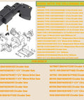 Heavy Duty Trigger Switch Replacement for Worm Drive Electric Saw and Power Tools displayed with compatible models and assembly details.