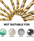 99 Piece Drill Bit Set With Titanium Coated HSS Twist Bits For Metal Wood Plastic Aluminum Copper Iron 1/16 To 3/8 Inch Includes Hard Storage Case 135 Degree Tips Pro Grade