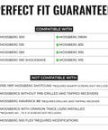 Compatibility chart for Side Saddle Shell Holder For 500 590 And Shockwave Shotguns 6 Shell Carrier With 13 Slot Aluminum Rail Mount