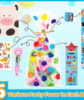 All In One Stationery Party Pack For Kids With 24 Goodie Bags Mini Notebooks Multicolor Pens Slap Bracelets Motivational Bookmarks
