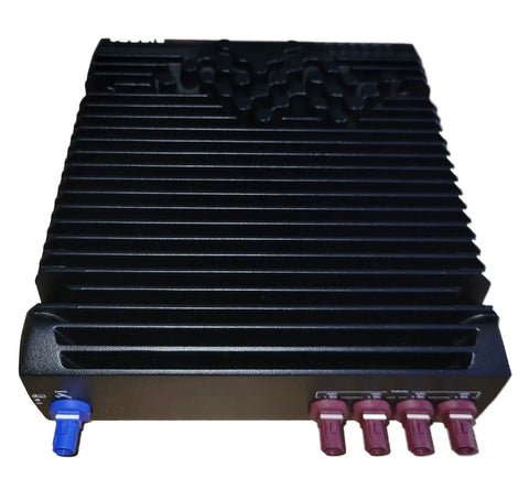 Front view of XR80 5G Single Radio Multi Network Vehicle Router For Public Safety And Field Fleets No WiFi DC Power Cable Included