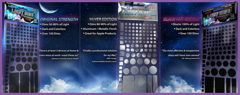 Blackout Light Blocking Sheets for Electronics and Appliances, Peel and Stick Two Sheets With Cuttable Uncut Sheet display