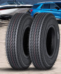 Two Pack 4.80-8 Trailer Tires 6PR Load Range C Beefy Heavy Duty For Boat And Utility Trailers, Rims Not Included